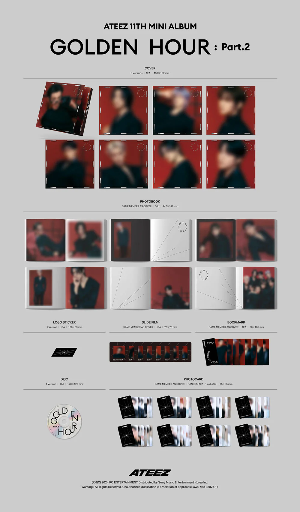 [01/31 1:1 VIDEO CALL by Sound-Wave] ATEEZ - GOLDEN HOUR: Part.2 (Digipack ver.) - Image 3