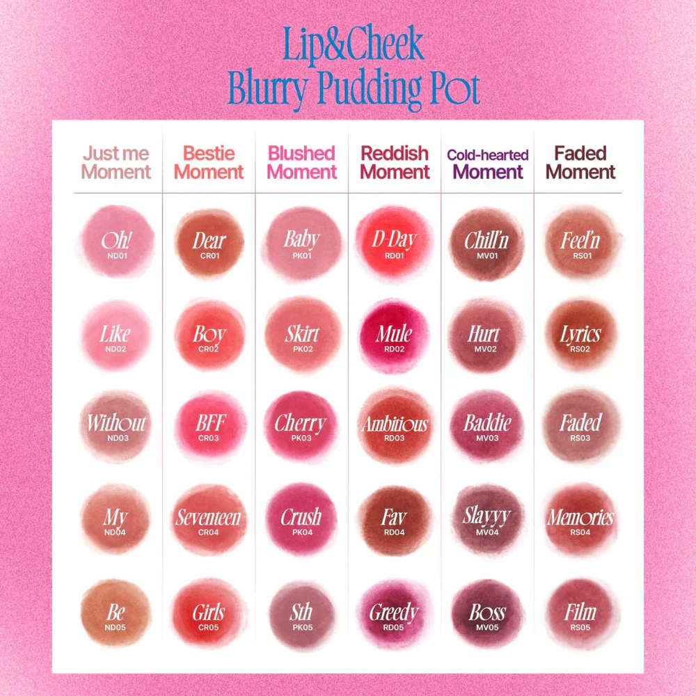 [Limited] fwee Lip & Cheek Blurry Pudding Pot (5g) *Color Select - Image 2