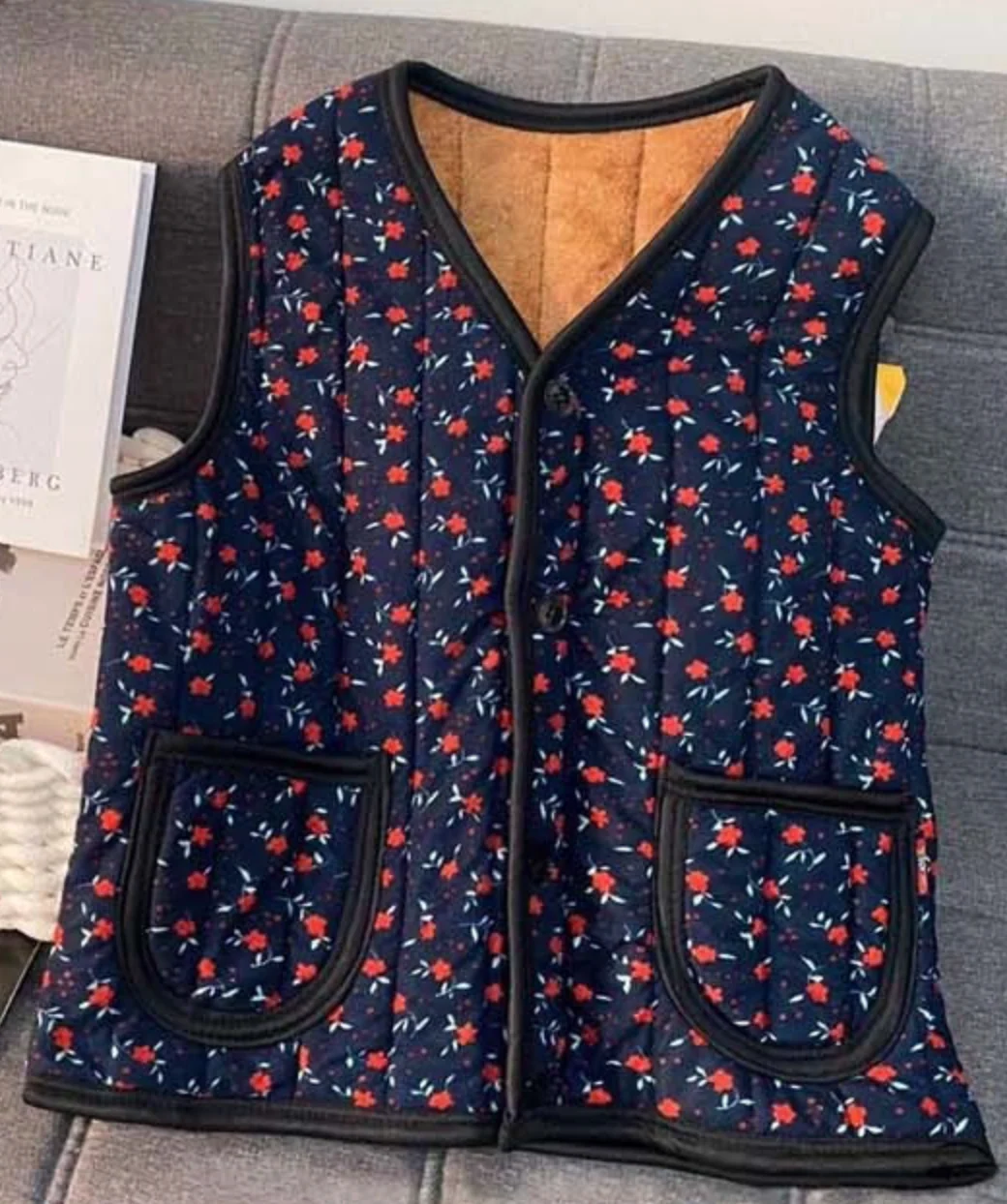 [Limited] K-Floral Quilted Vest (karina ver.) - Image 3