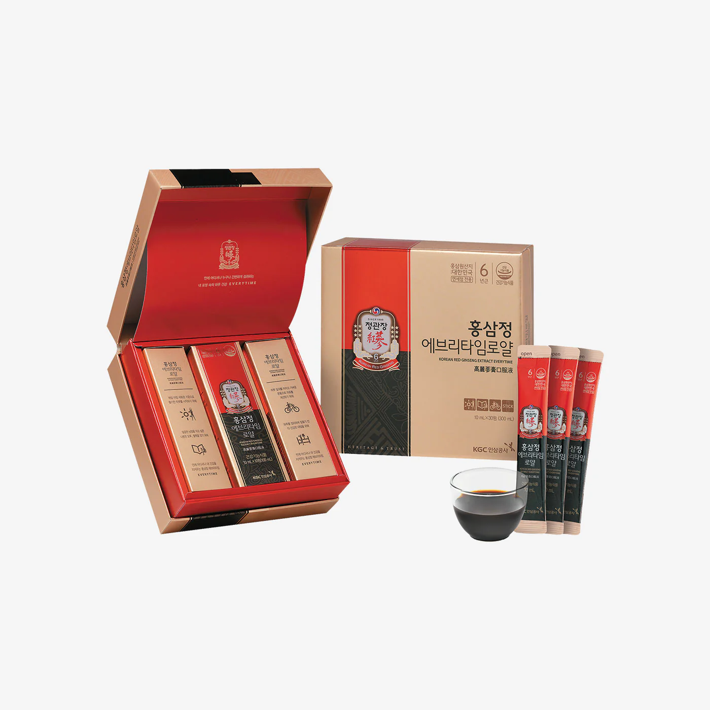 JUNG KWAN JANG - KOREAN RED GINSENG EXTRACT EVERYTIME ROYAL (10ml * 30 PACKETS) - Image 3