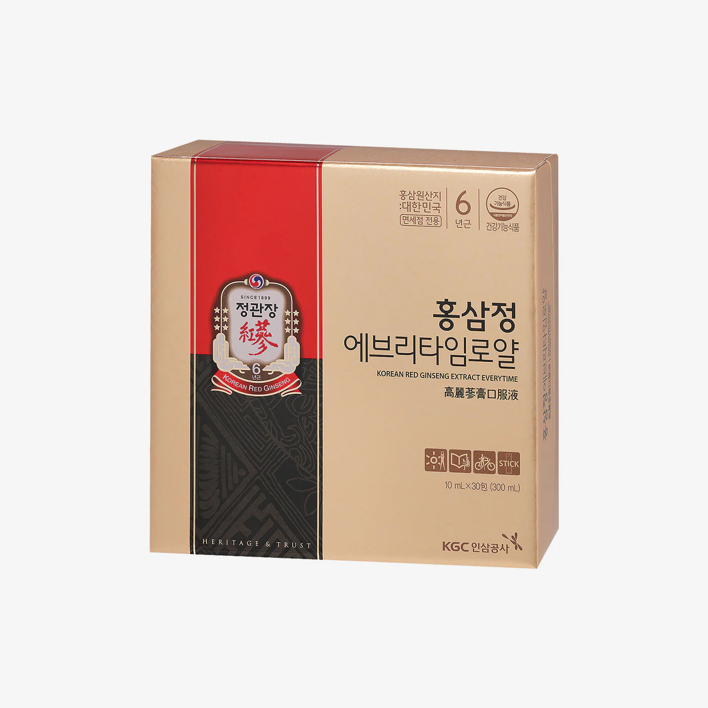 JUNG KWAN JANG - KOREAN RED GINSENG EXTRACT EVERYTIME ROYAL (10ml * 30 PACKETS) - Image 4