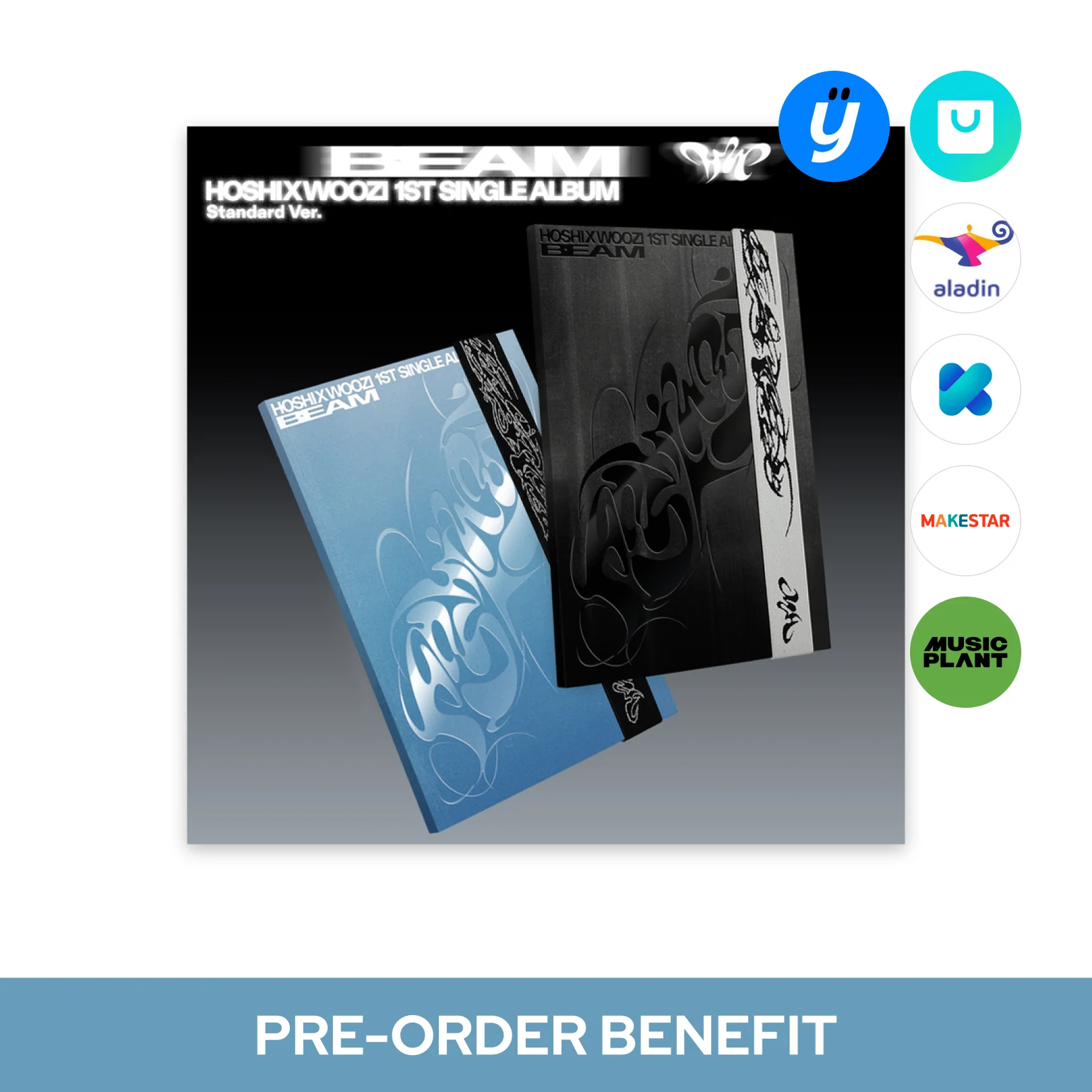 HOSHI X WOOZI (SEVENTEEN) - BEAM / 1st Single Album (Standard ver.) - Image 2