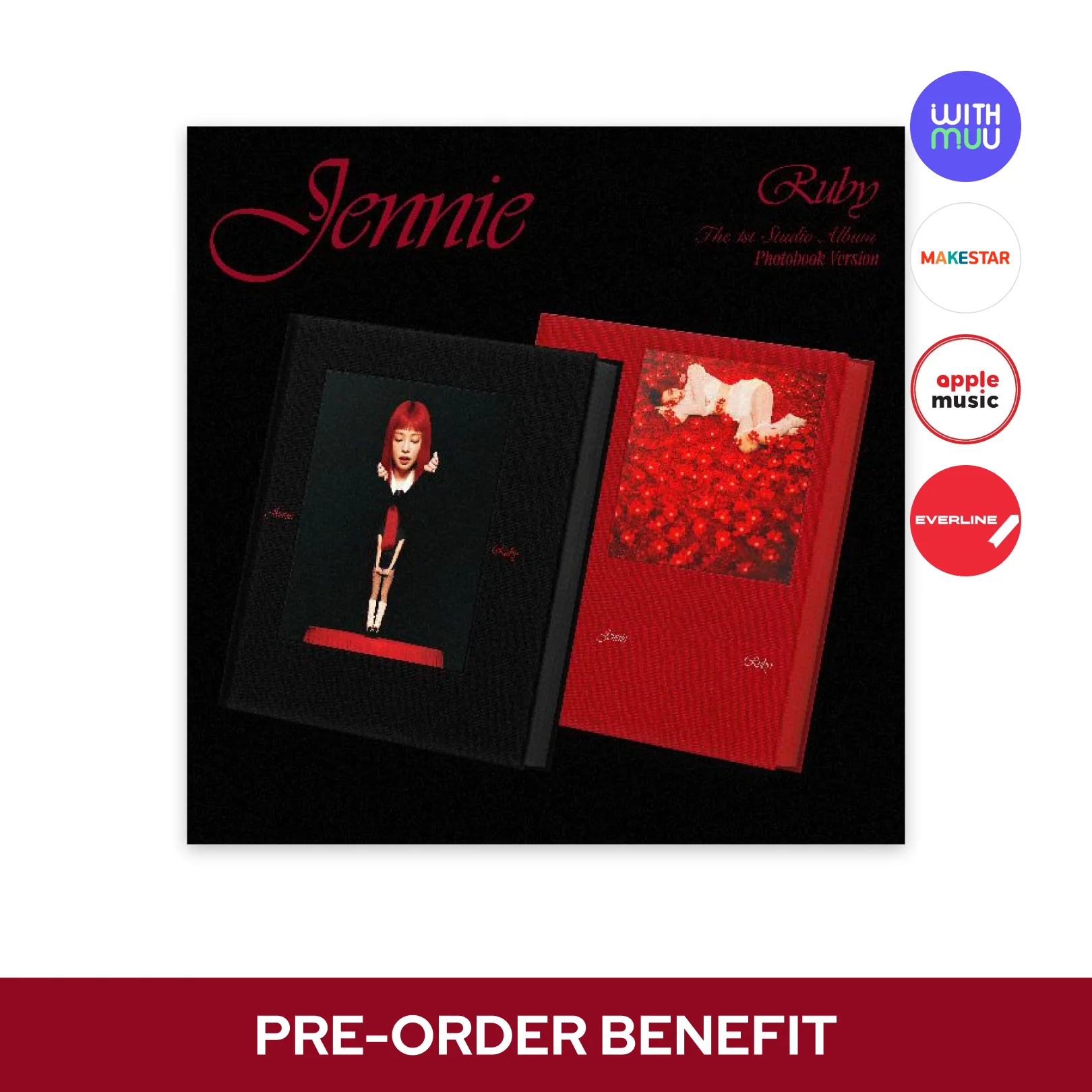 [POB] JENNIE - Ruby / 1st Studio Album (Standard ver.) - Image 2