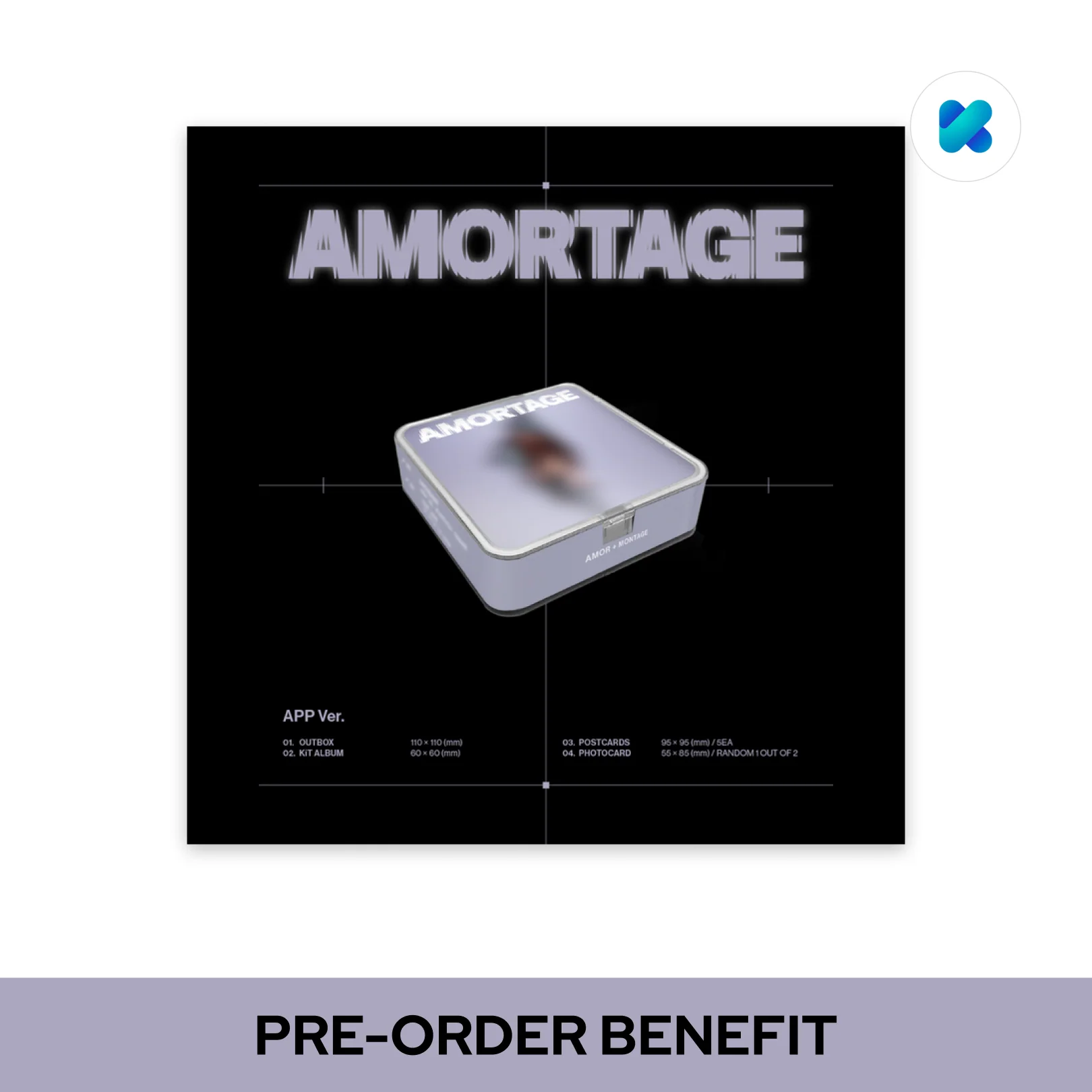 [POB] JISOO - AMORTAGE / Mini Album (APP ver.) - Image 2