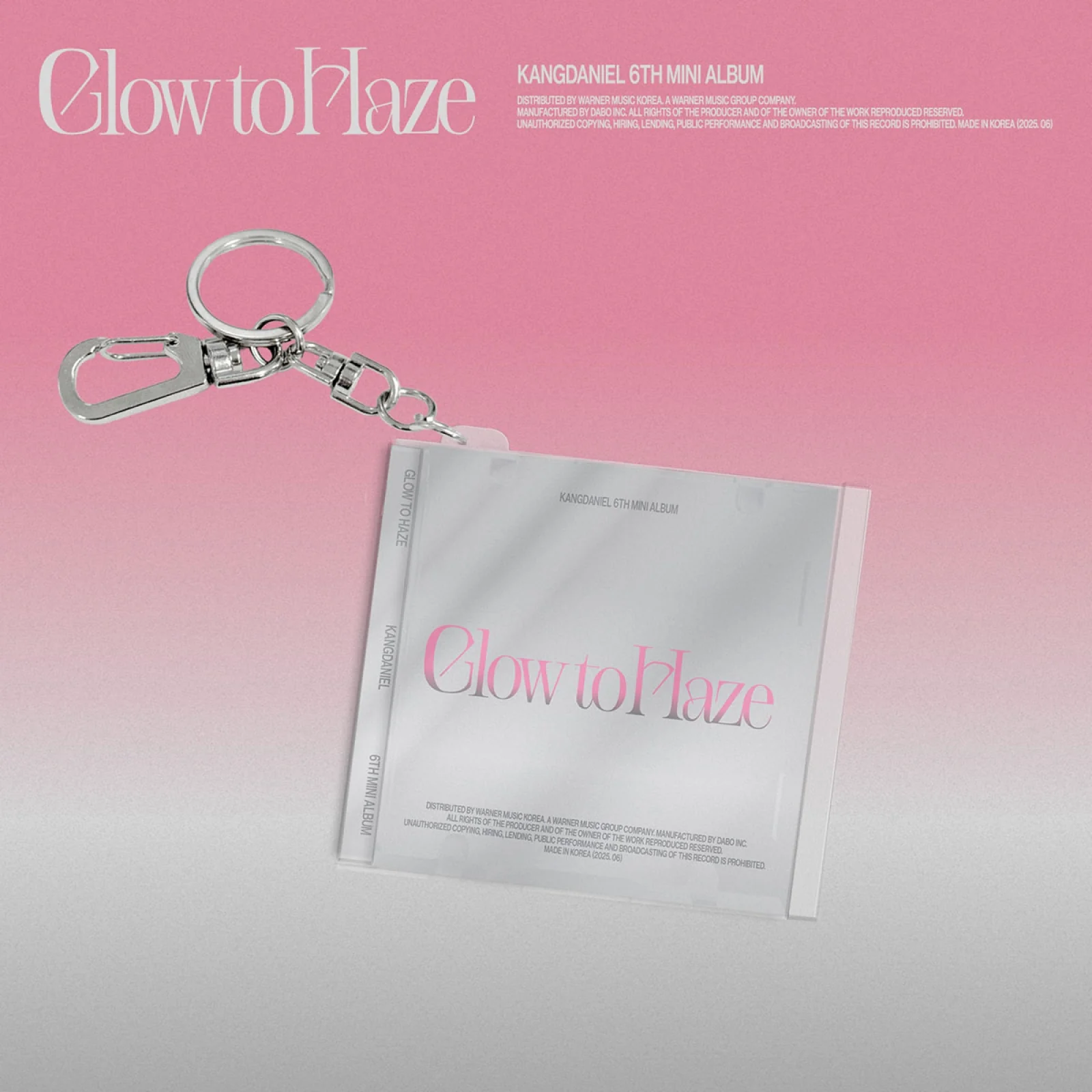 [POB] KANG DANIEL - Glow to Haze / 6TH MINI ALBUM (MINI CD KEYRING ver.)