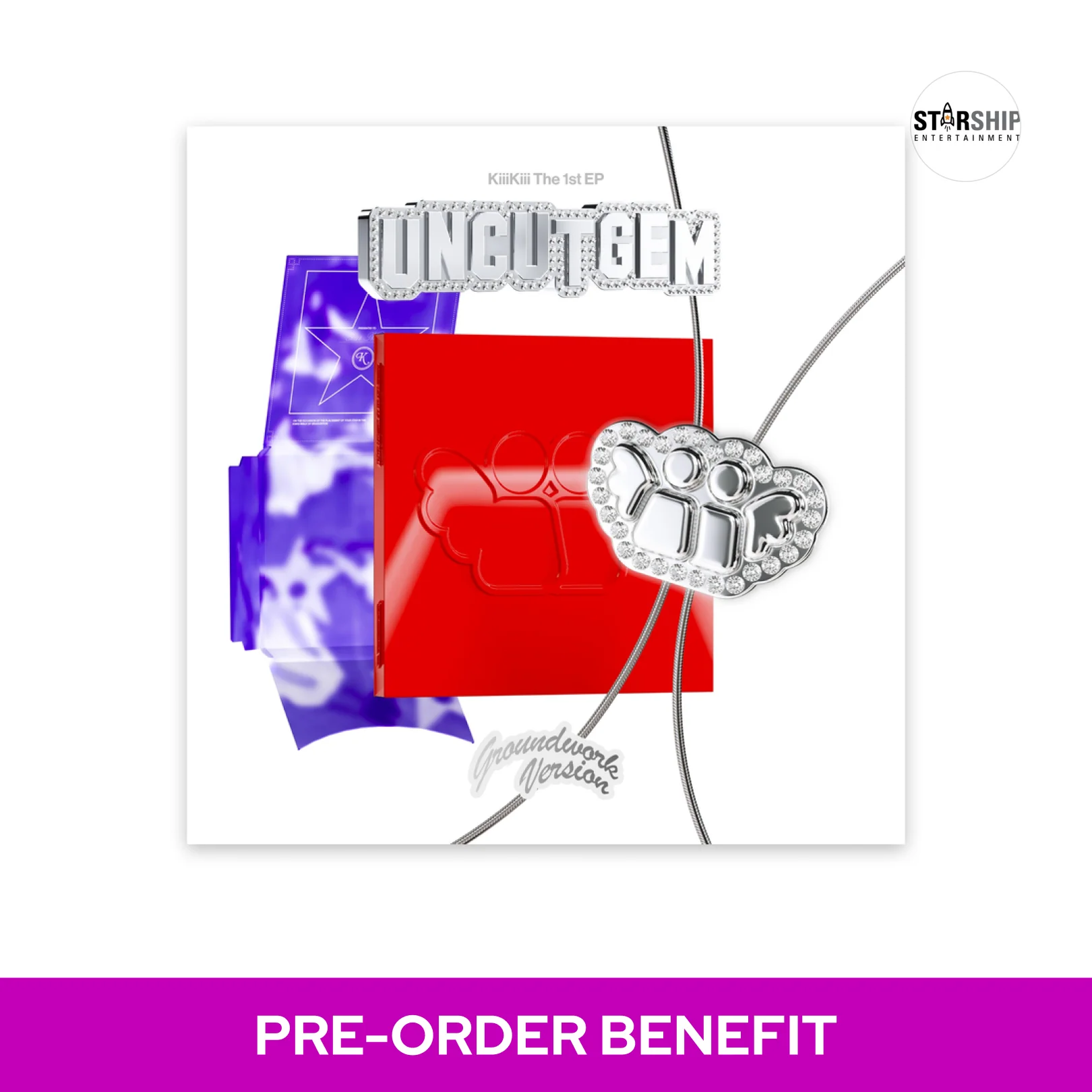 [POB] KiiiKiii - UNCUT GEM / The 1st EP ALBUM (GROUNDWORK ver.) - Image 2