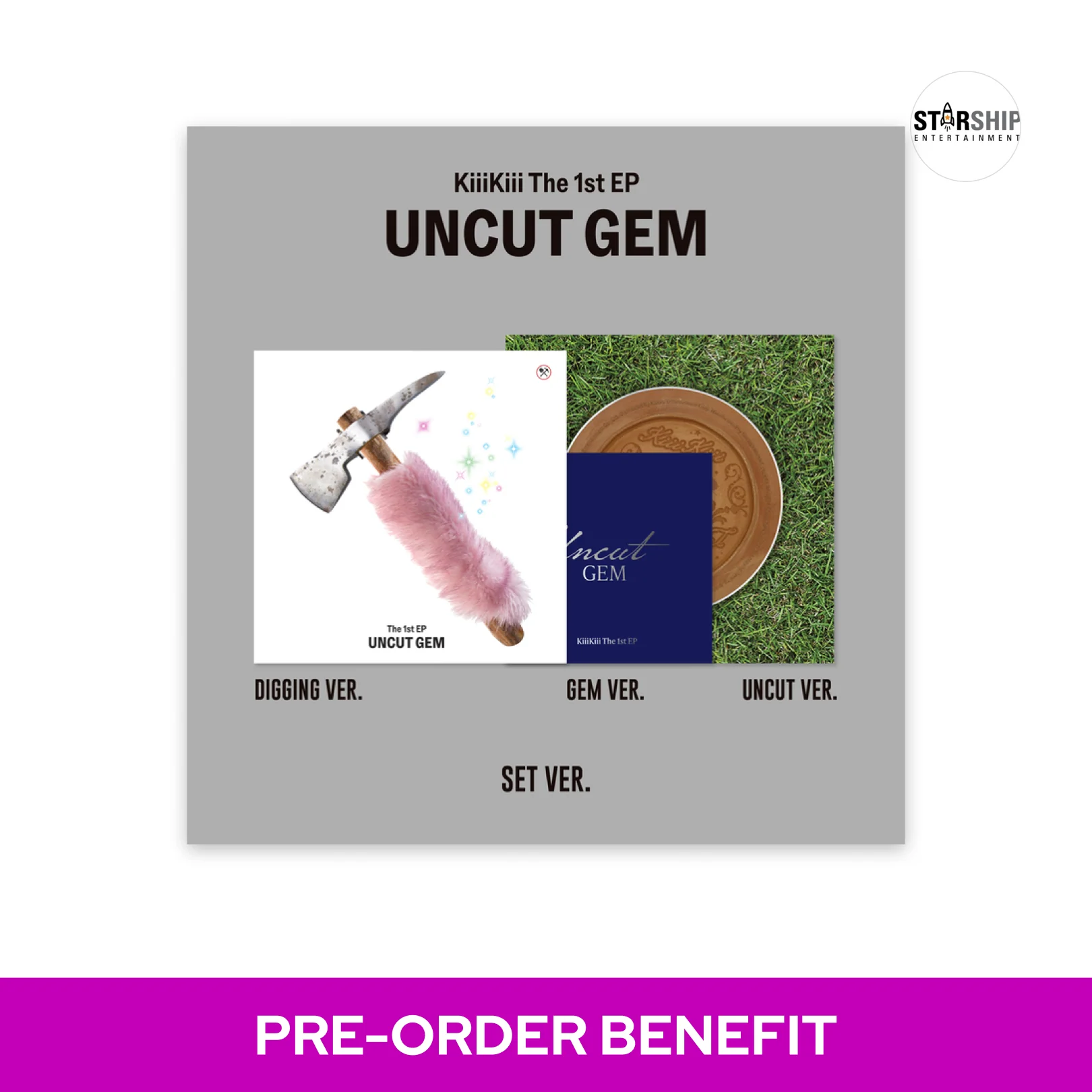 [POB] KiiiKiii - UNCUT GEM / The 1st EP ALBUM (SET ver.) - Image 2