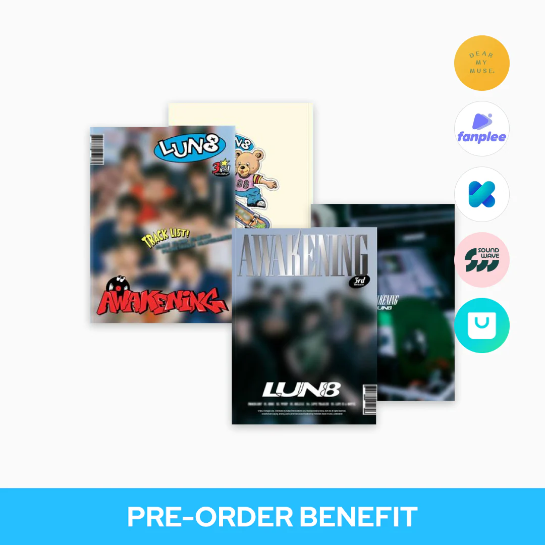 [POB] LUN8 - AWAKENING / 3RD MINI ALBUM (Nerd ver. / Hip ver.) (Random)