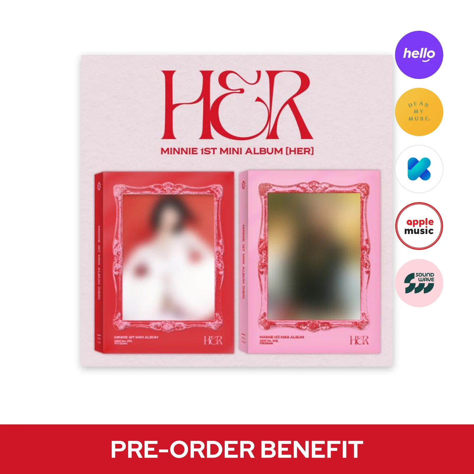 [POB] MINNIE ((G)I-DLE) - HER / 1ST MINI ALBUM (Standard ver.) - Image 2