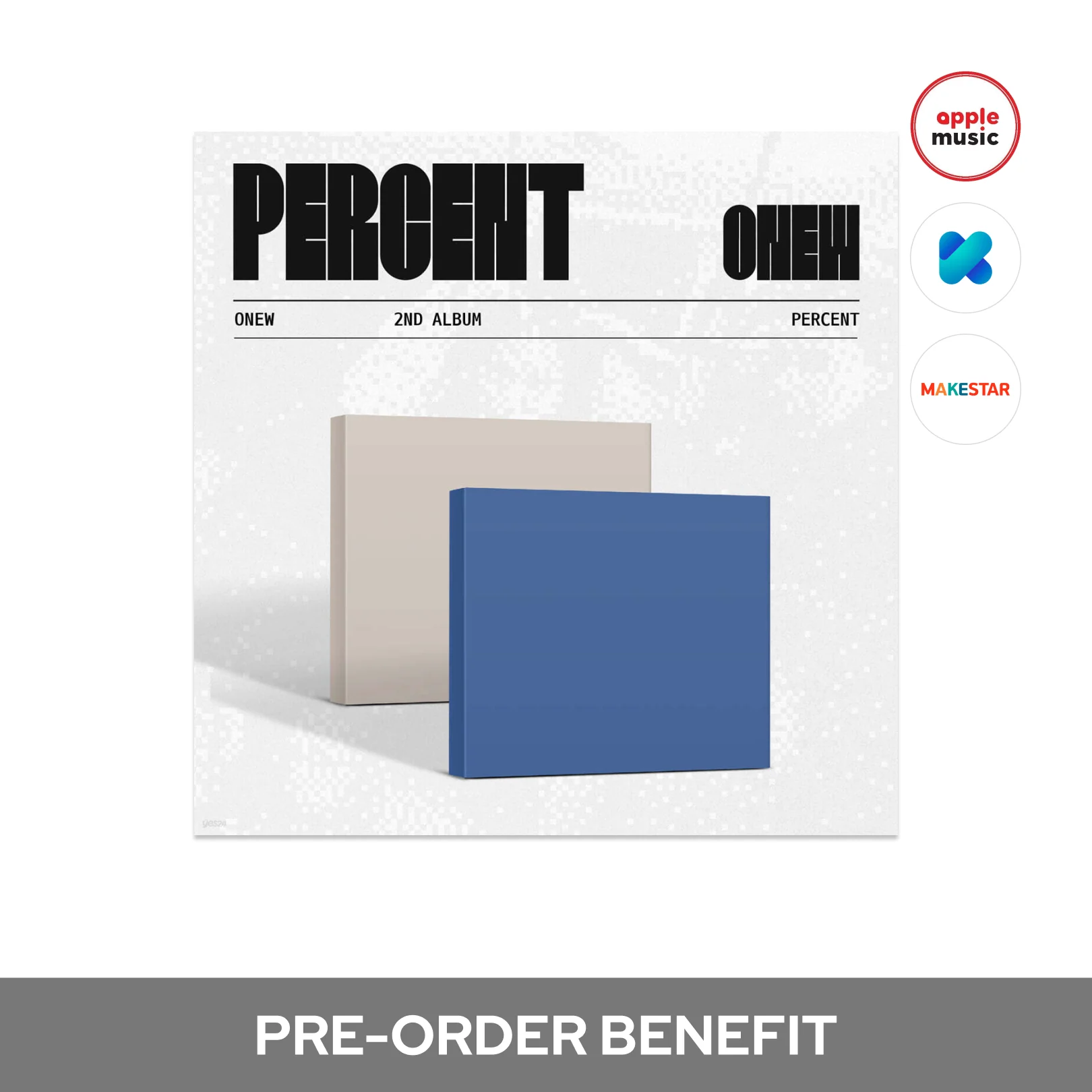 [POB] ONEW (SHINee) - PERCENT / 2ND ALBUM (Digipack ver.) - Image 2