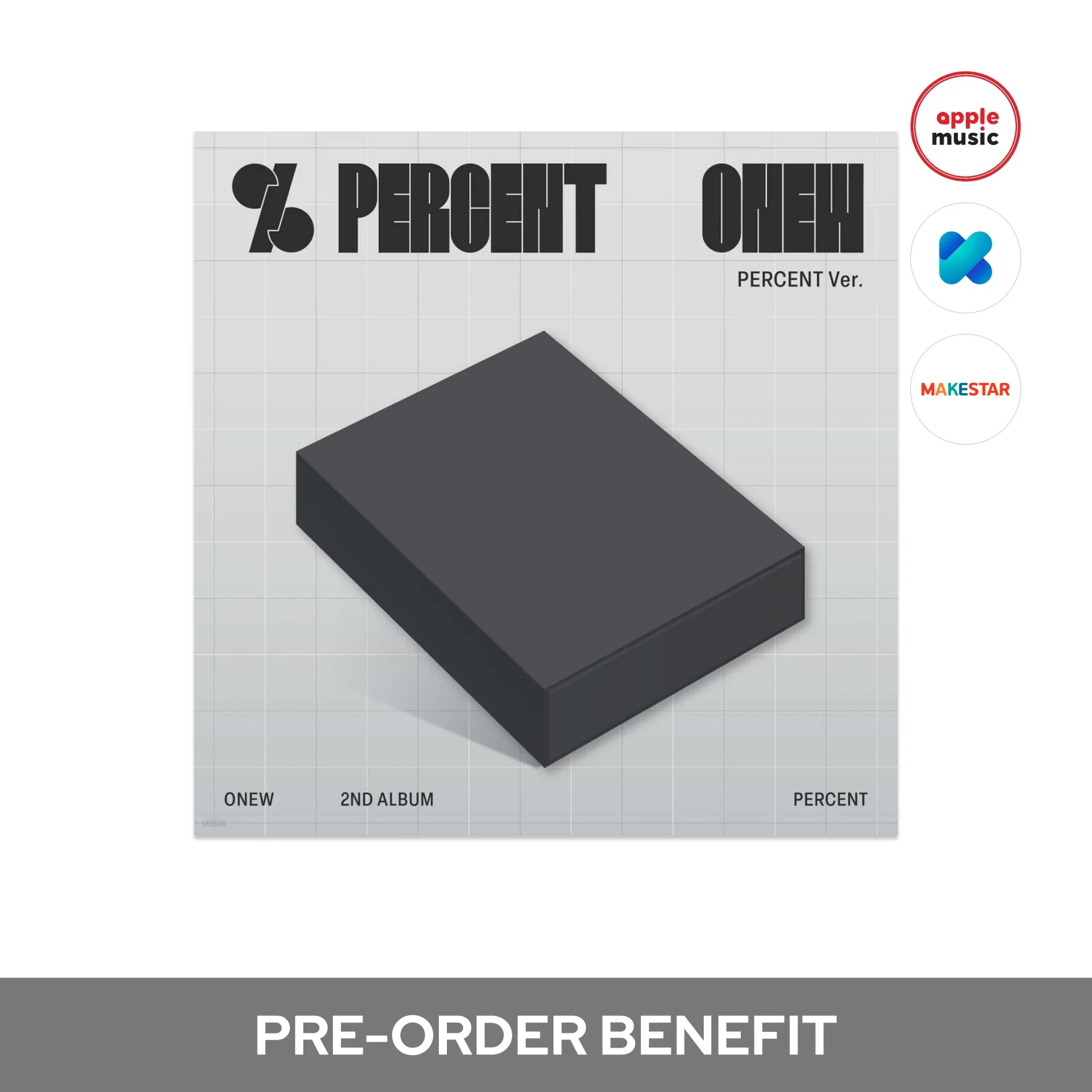 [POB] ONEW (SHINee) - PERCENT / 2ND ALBUM (PERCENT ver.) - Image 2