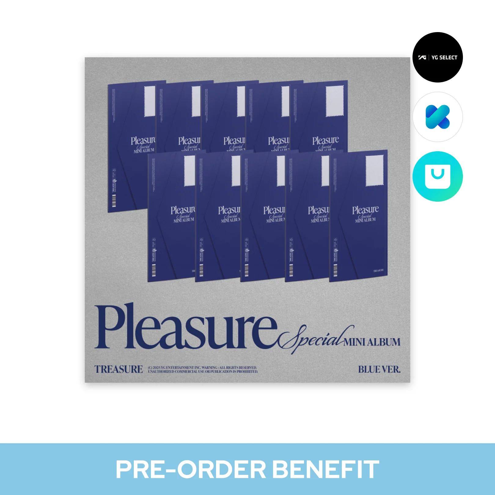 [POB] TREASURE - PLEASURE / SPECIAL MINI ALBUM (BLUE ver.) *Cover Select - Image 2