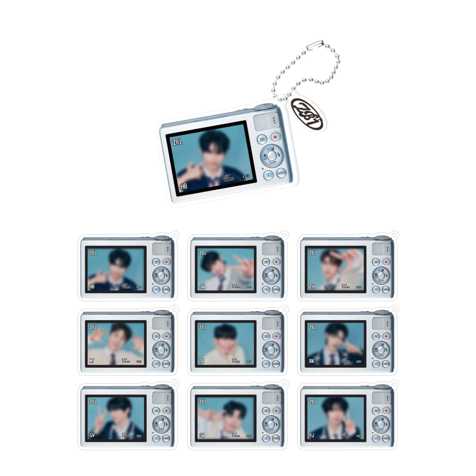ZEROBASEONE - ACRYLIC KEYRING / 2024 ZEROBASEONE THE FIRST TOUR [TIMELESS WORLD] OFFICIAL MD - Image 2