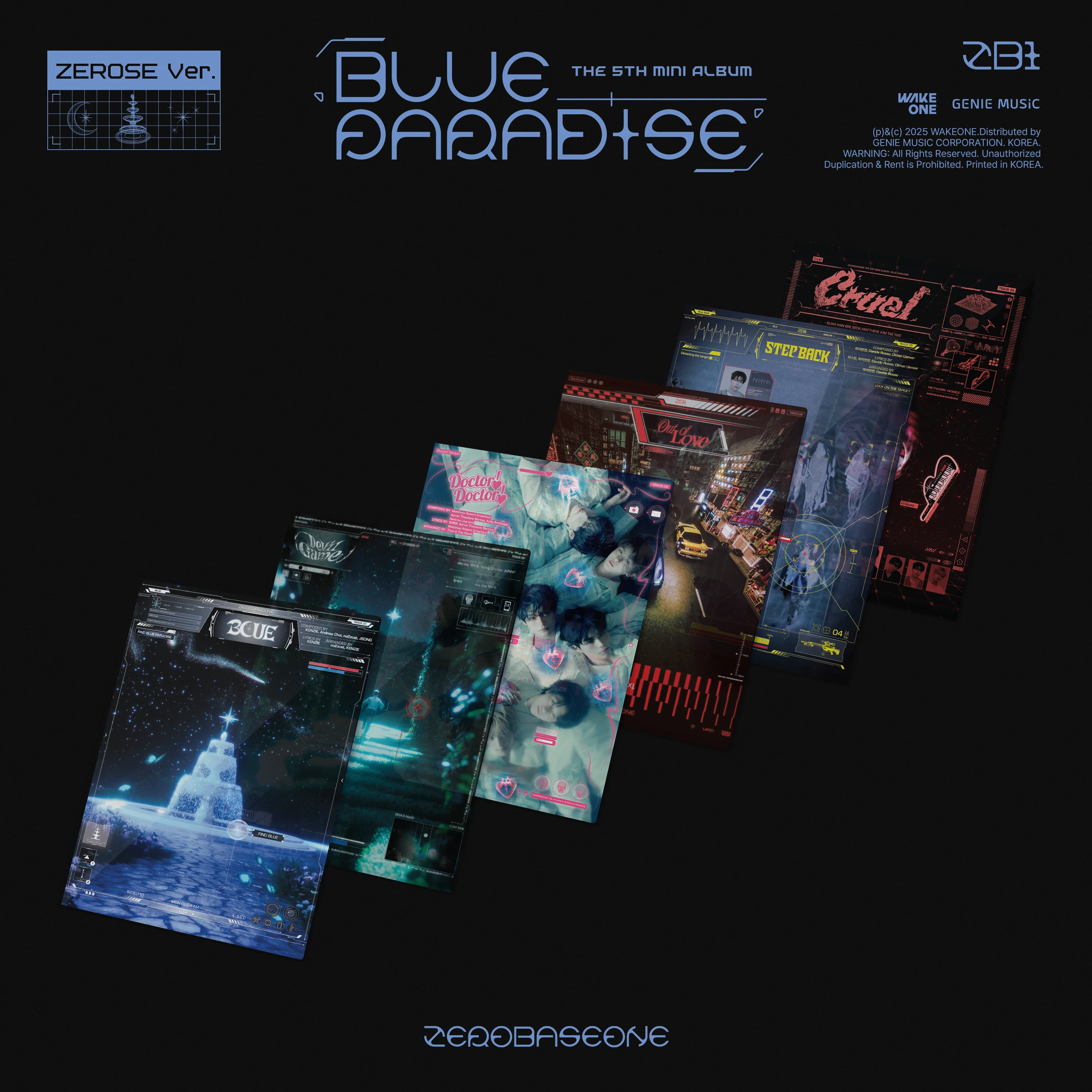 ZEROBASEONE - BLUE PARADISE / 5TH MINI ALBUM (ZEROSE ver.) (Random)