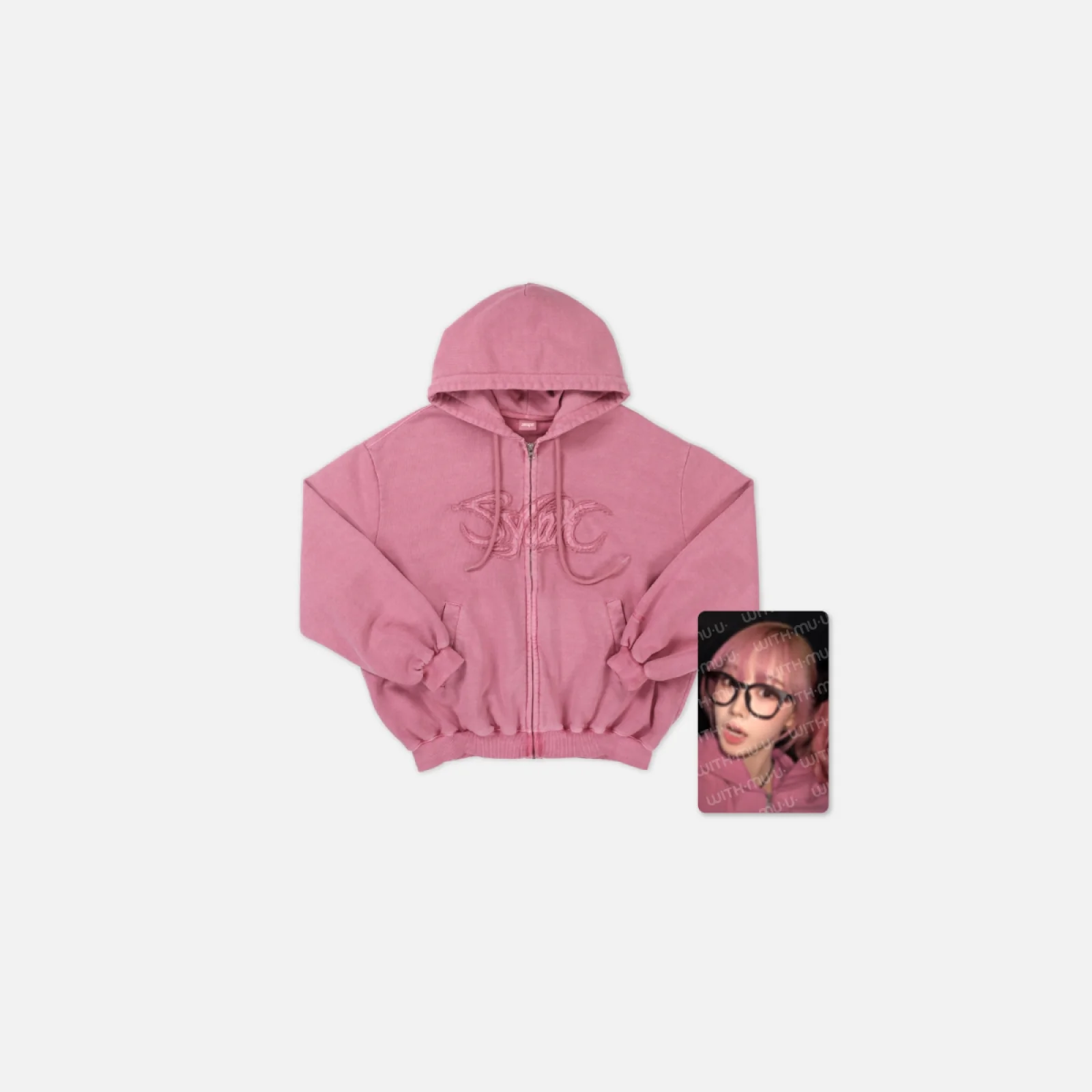 aespa - PINK HOODIE ZIP-UP SET / SYNK：PARALLEL LINE－ENCORE OFFICIAL MD