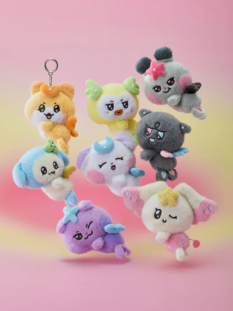 [Pre-order] ATEEZ - MIGHTEEZ WONDER FAIRY PLUSH KEYRING + PHOTOCARD / ATEEZ x LINE FRIENDS - Image 2