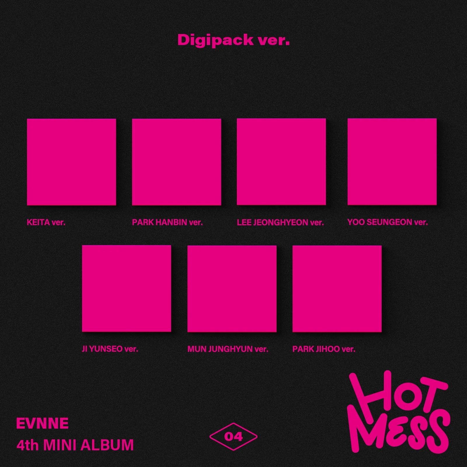 EVNNE - HOT MESS / 4TH MINI ALBUM (Digipack ver.)
