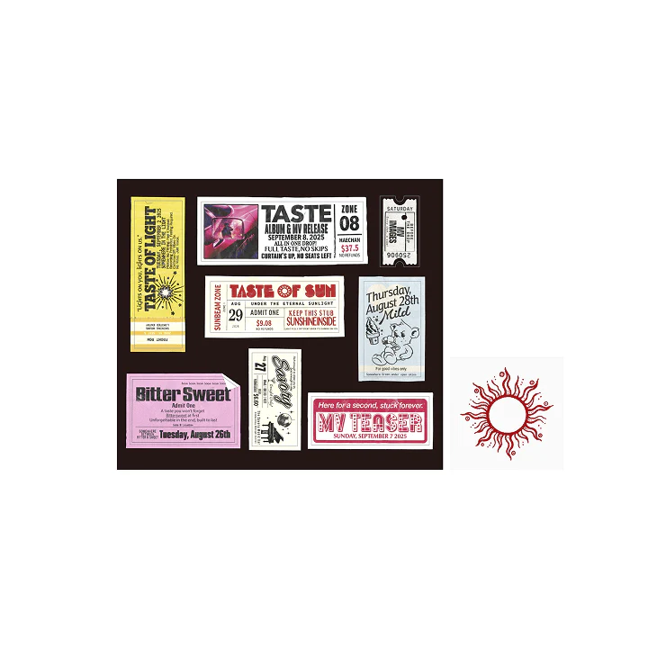 [Pre-order] HAECHAN - TATTOO + STICKER SET / 1st ALBUM [TASTE] Official Merch