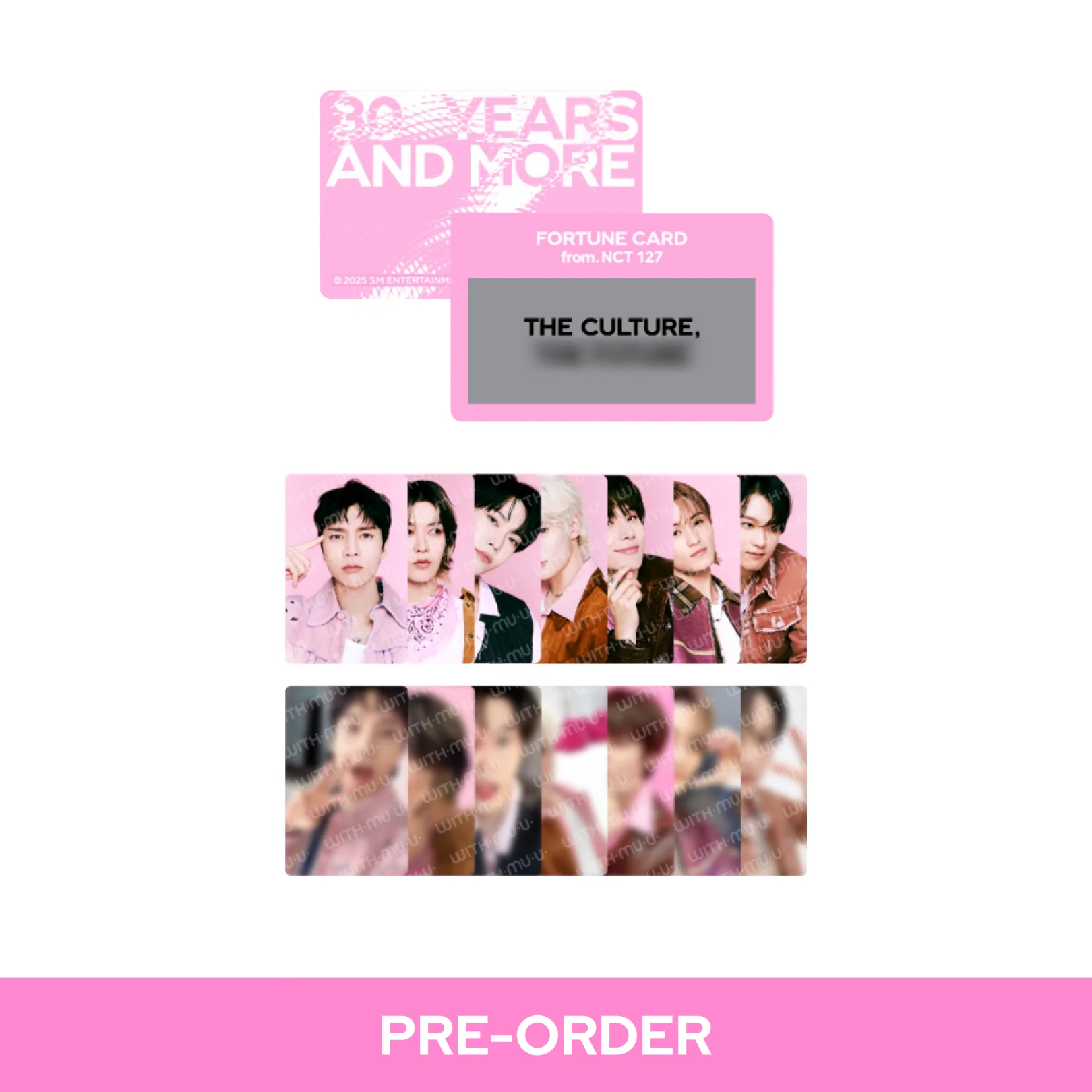 SM TOWN - FORTUNE SCRATCH CARD SET / SMTOWN LIVE 2025 TOUR OFFICIAL MD - Image 2