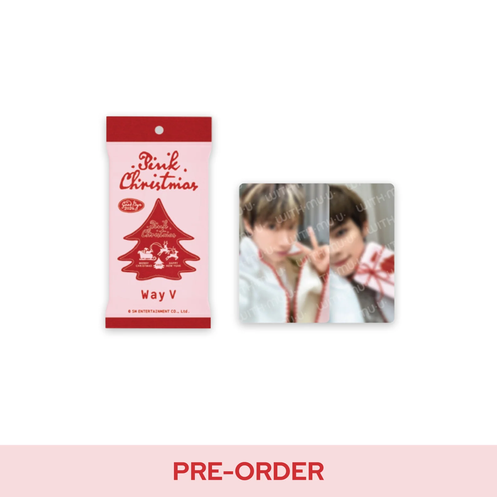 [Aldi Price Match] WayV - PHOTOCARD RANDOM PACK / 2024 PINK CHRISTMAS OFFICIAL MD - Image 2