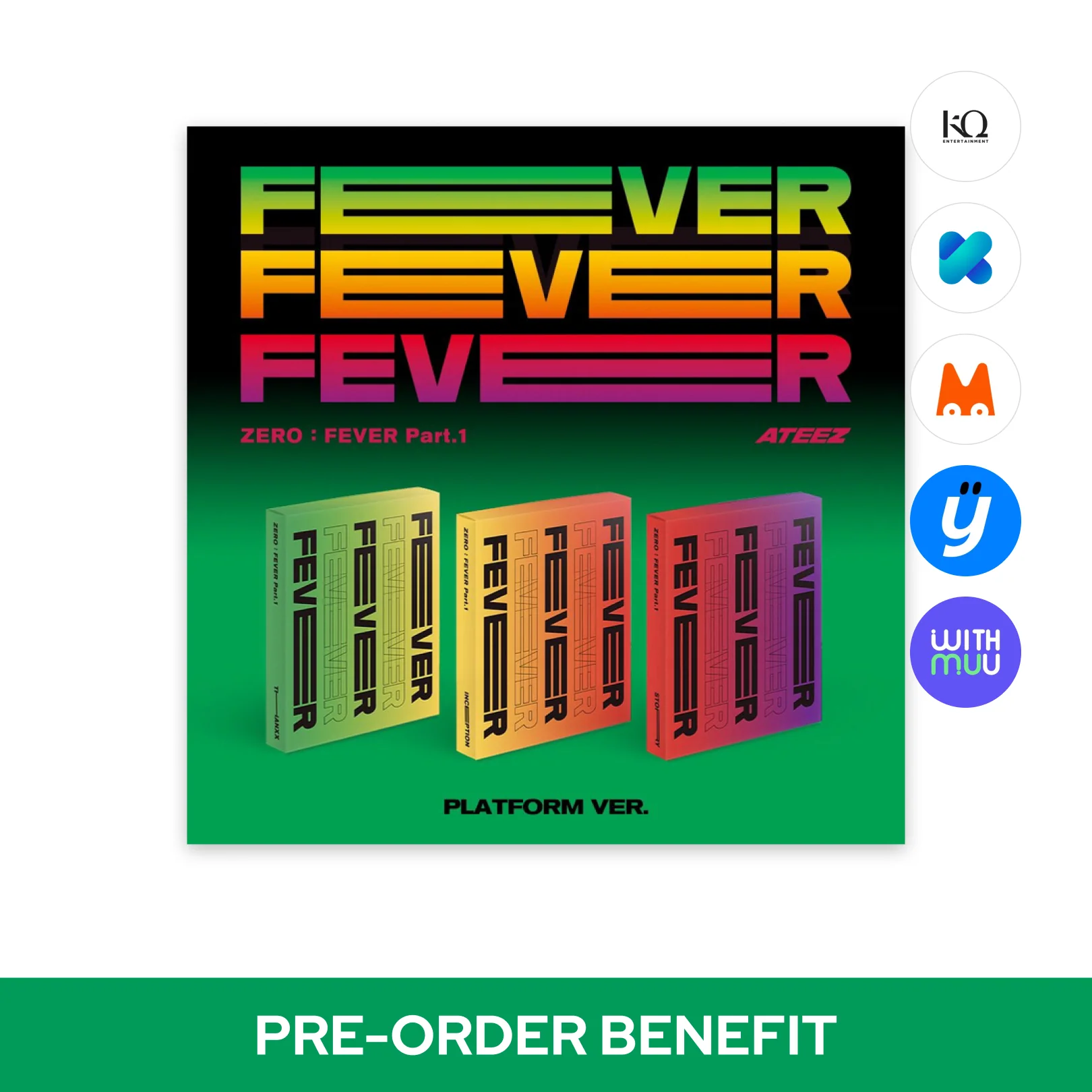 [RESTOCK] ATEEZ - ZERO : FEVER Part.1 (Platform ver.)(SMART ALBUM) *Cover Select - Image 2