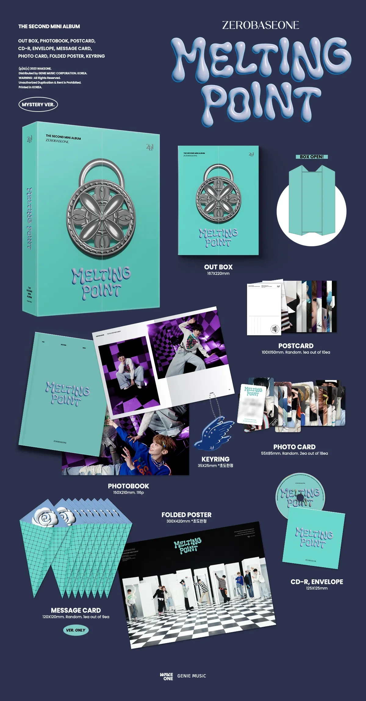 [RESTOCK] ZEROBASEONE - MELTING POINT / THE SECOND MINI ALBUM (Standard ver.) *Cover Select - Image 3