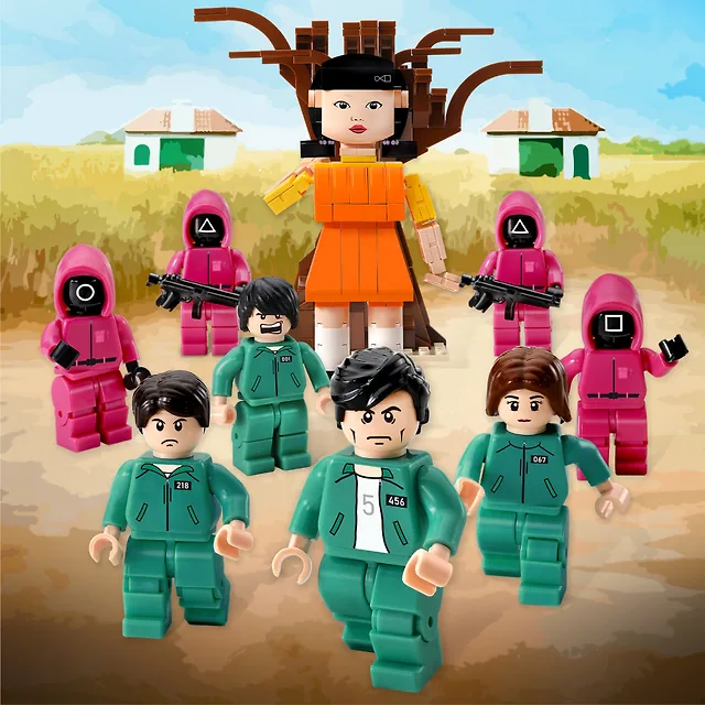 SQUID GAME 2 - Bulding Block Figure (Red Light, Green Light ver.) / KAKAOTALK GIFT COLLABORATION